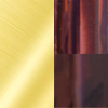 Gold with purple and brown gem