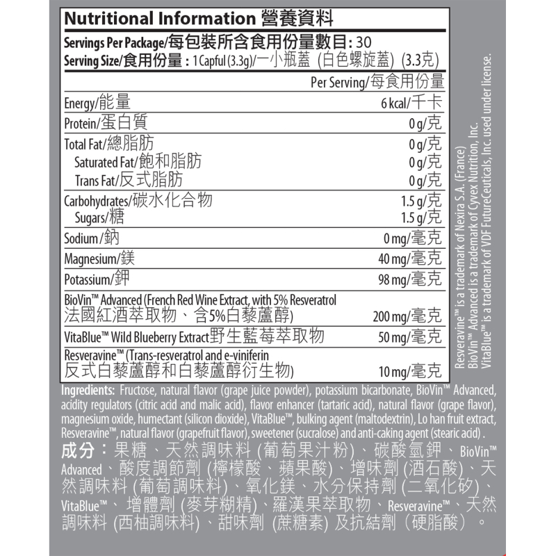 Isotonix&reg; 白藜蘆醇沖飲