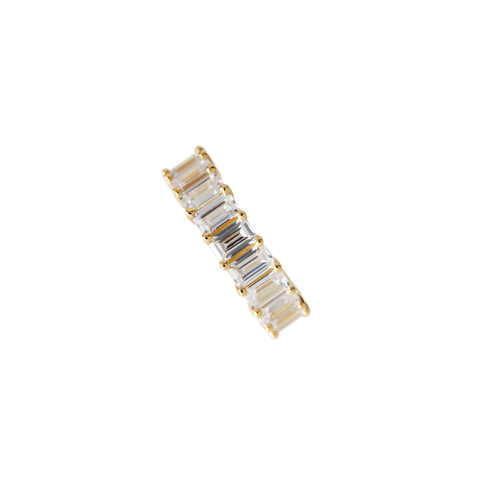 AMBER - Emerald Cut Eternity Band