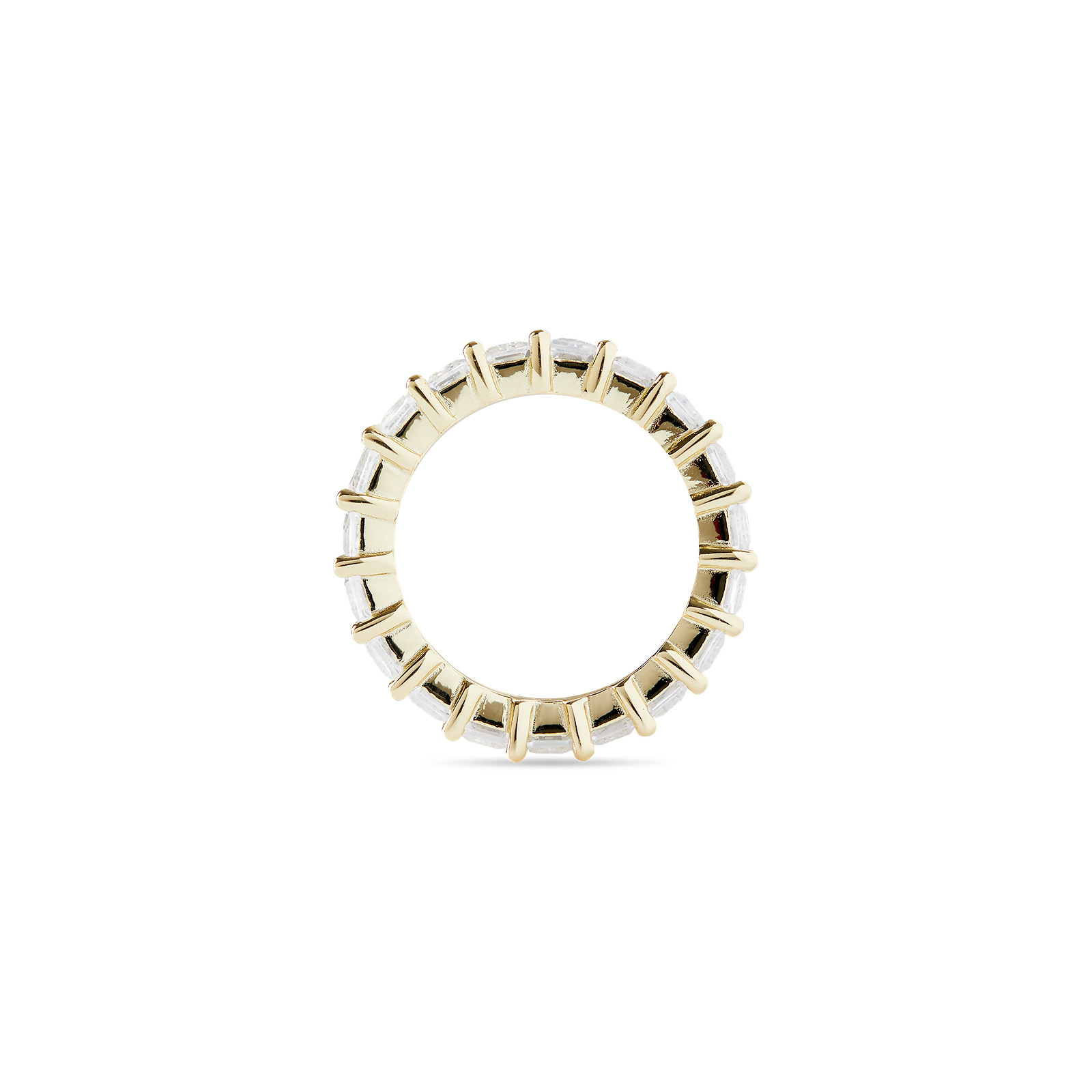 AMBER - Emerald Cut Eternity Band