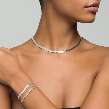 SOPHIA - Thick Herringbone Bracelet (SPECIAL)