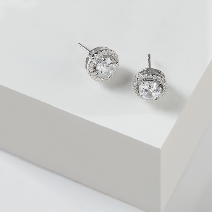 ALEXIS - Halo Earring Studs