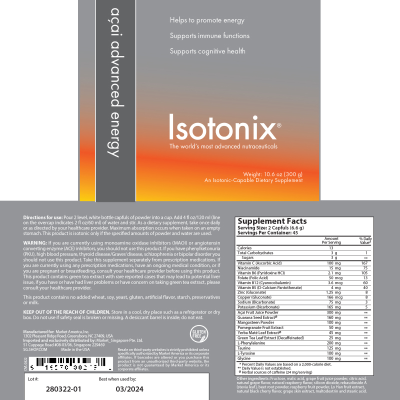 Isotonix® Acai Advanced Energy