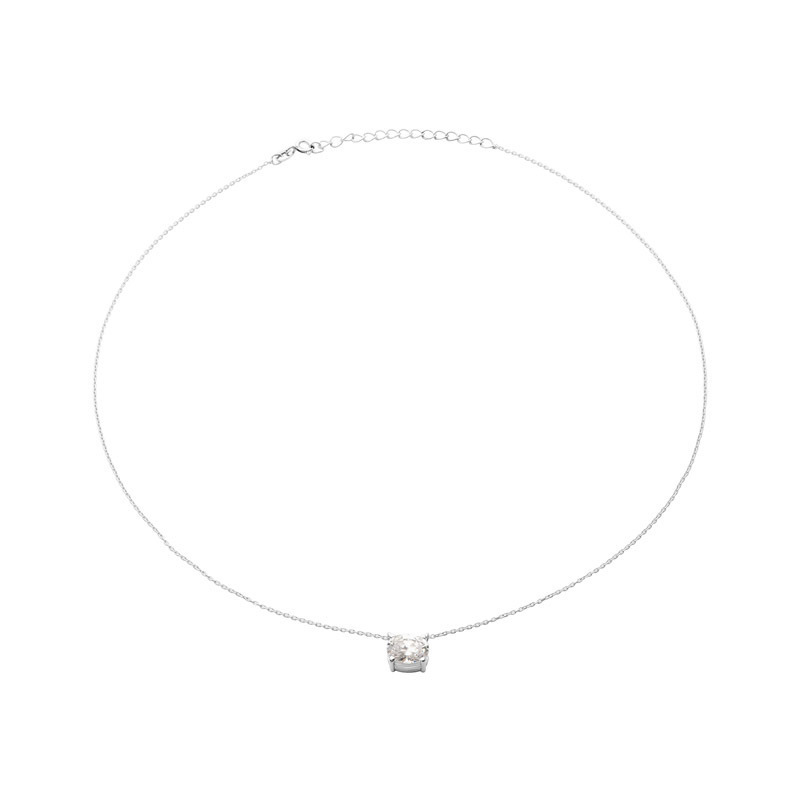 CORA - Oval Cut Solitaire Pendant