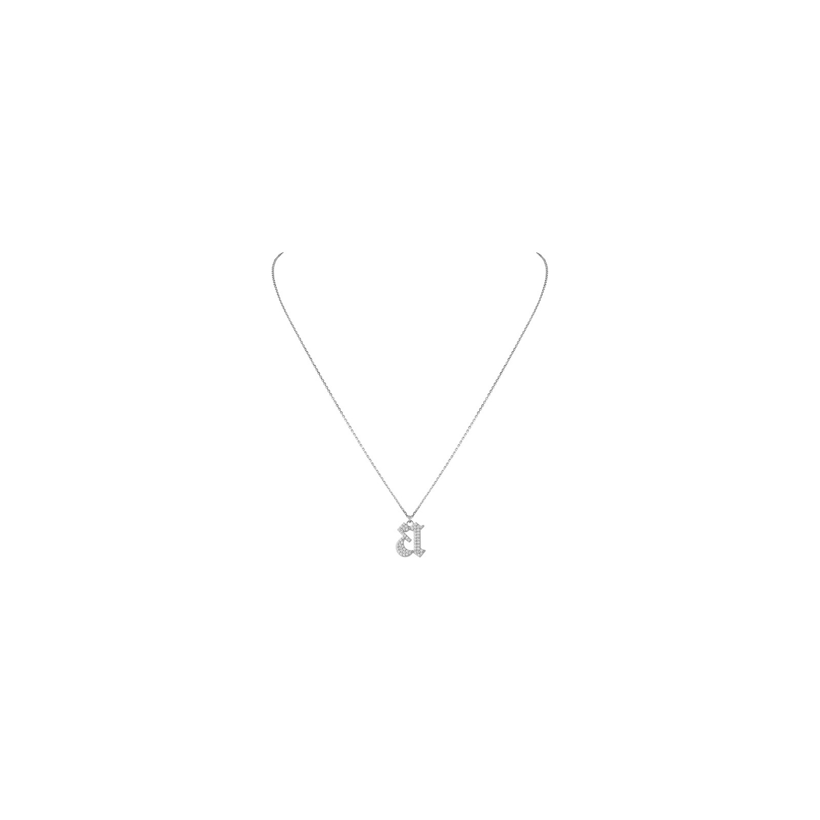 INITIAL – Gothic Letter Necklace