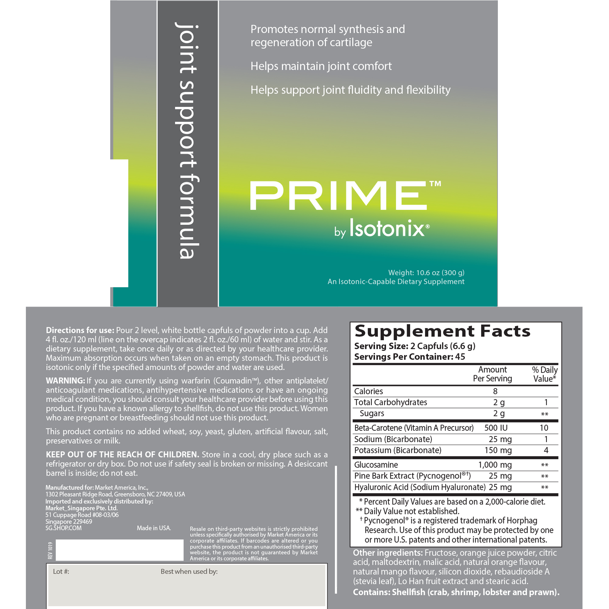 Prime™ Joint Support Formula by Isotonix®