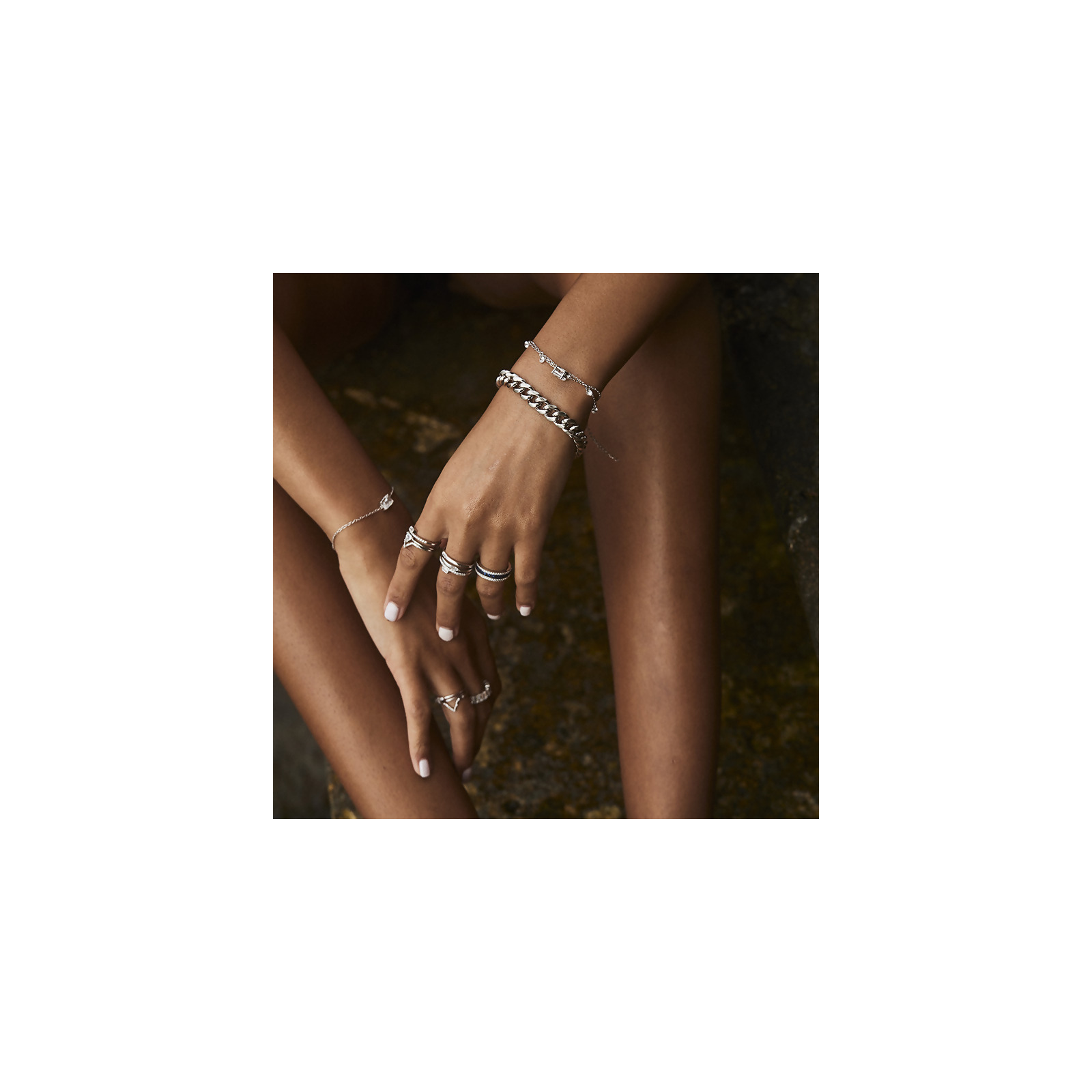 CELIA - Baguette Ring With Sparkle - Final Sale