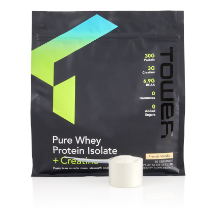 Tower+&trade; Pure Whey Protein Isolate + Creatine