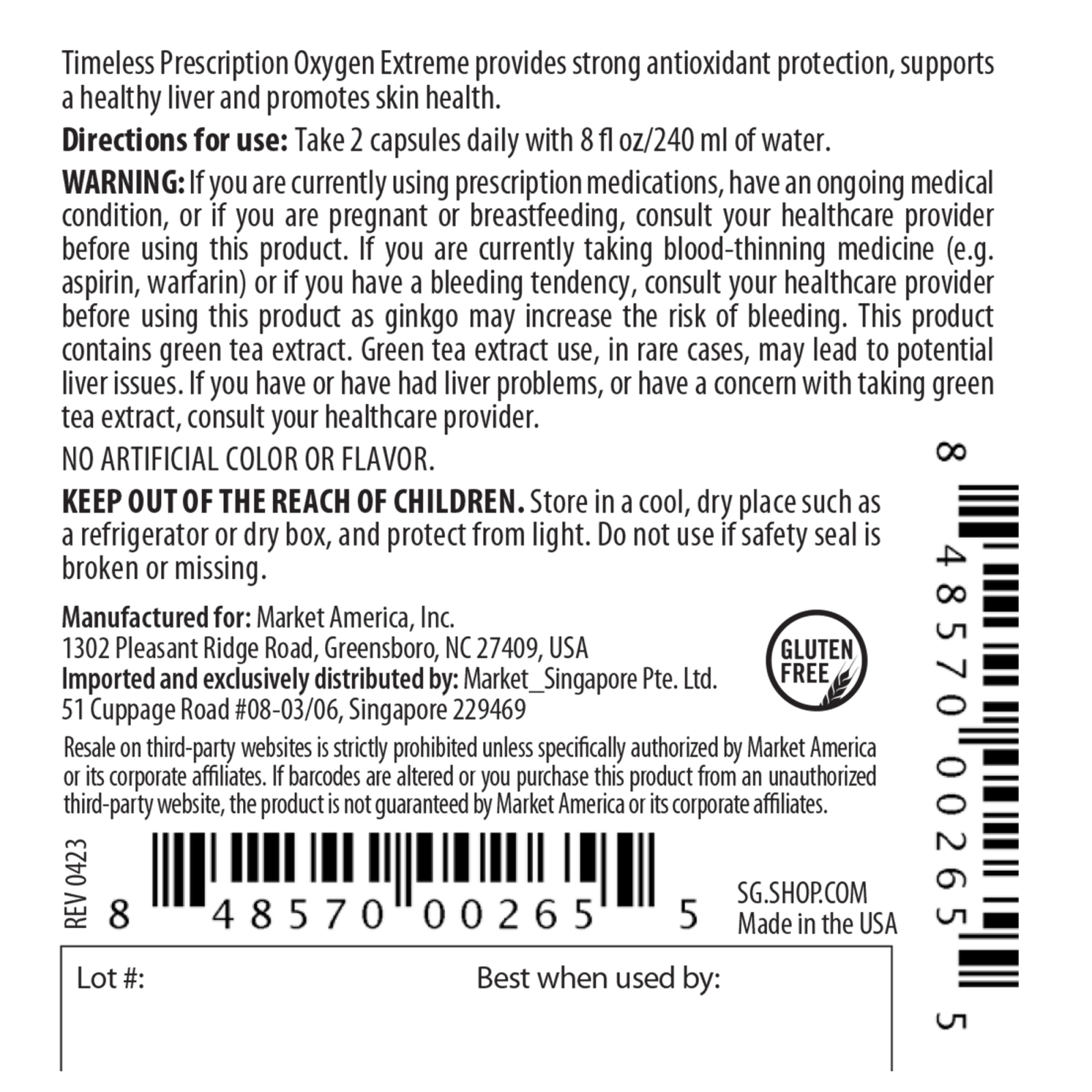 Timeless Prescription® Oxygen Extreme