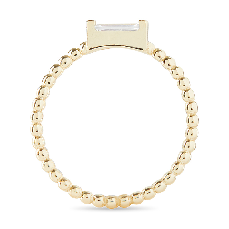 ADRIENNE - Spiraled Baguette Ring