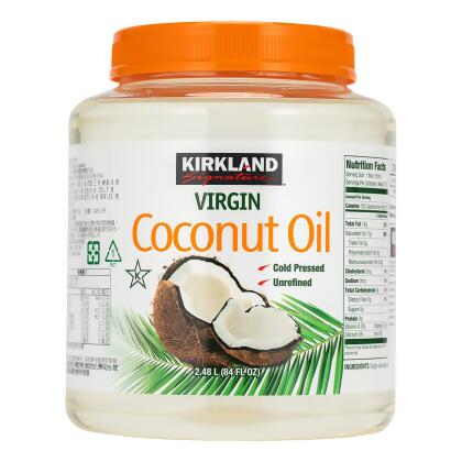 Kirkland Signature 科克蘭 冷壓初榨椰子油 2.48公升 