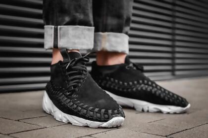 nike footscape woven chukka black