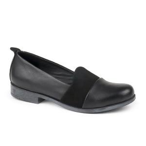 Bueno Women's Isabelle Flats in Black Leather Blk Suede - 37