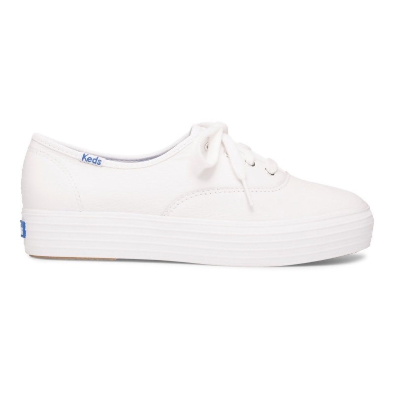 Keds Women's Triple Leather Sneakers in White from Soled at SHOP.COM