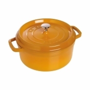 Staub Round Cocottes 鑄鐵鍋 黃 (20cm/24cm) - 20cm Staub Round Cocottes 鑄鐵鍋 黃 (20cm/24cm) - 20cm