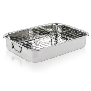 High Quality Stainless Steel Roasting Lasagna Pan With Rack