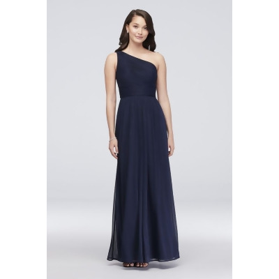 David's Bridal One Shoulder Bridesmaid Dress