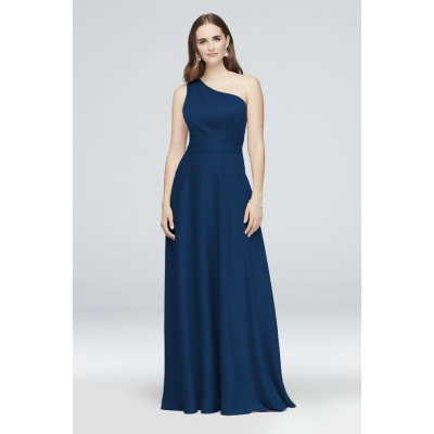 David's Bridal One Shoulder Bridesmaid Dress