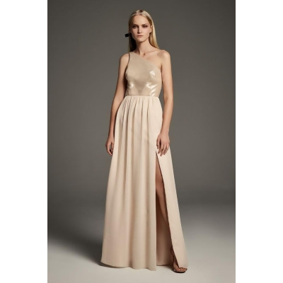 one shoulder vera wang bridesmaid dress