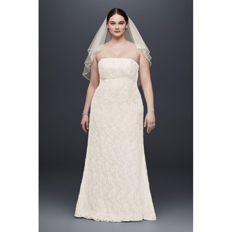 wedding dress empire waist plus size