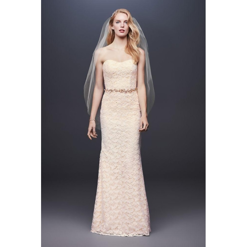 lace sheath wedding dress