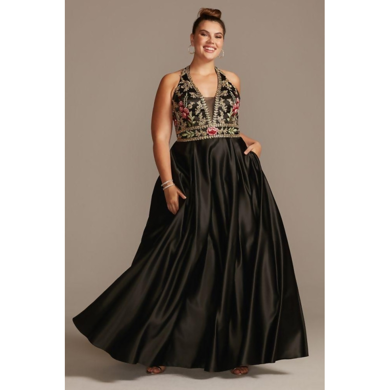 gown design for plus size