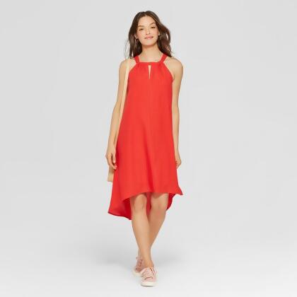 High Neck Swing Dress