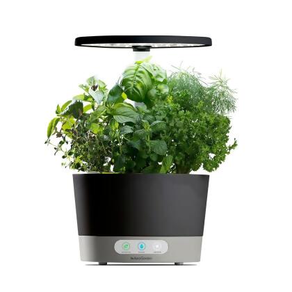 Aerogarden Harvest 360 With Gourmet Herbs 6 Pod Seed Kit Black