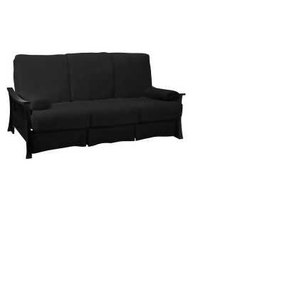 Shanghai Perfect Futon Sofa Sleeper Black Wood Finish Epic