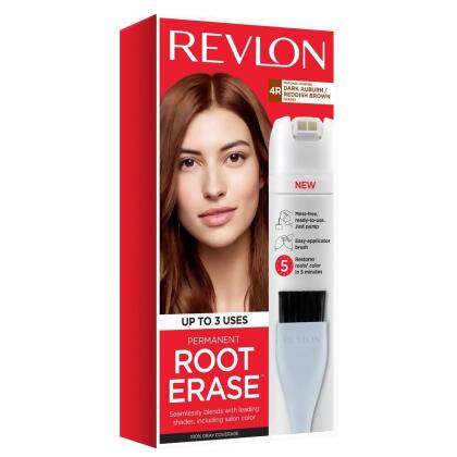Revlon Permanent Root Erase Roots Touch Up Hair Color Root Touch Up Dark Auburn Reddish Brown 3 2 Fl Oz