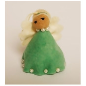 Felt Angel Ornament - Green Dress Felt Angel Ornament - Green Dress