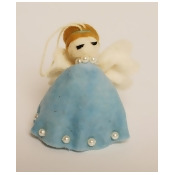 Felt Angel Ornament - Blue Dress Felt Angel Ornament - Blue Dress