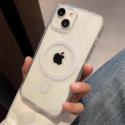 透明磁吸支架全包手機殼(支架加購)IPHONE11/12/13/14/15/16 