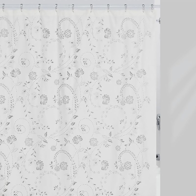 Creative Bath Eyelet Fabric Shower Curtain White From Kohl S At