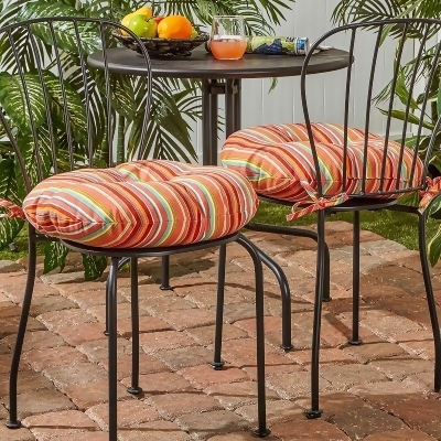 Greendale Home Fashions 2 Pack 18 In Round Outdoor Bistro Chair