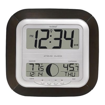 La Crosse Technology Digital Atomic Wall Clock Multicolor From La Crosse Technology Digital Atomic Wall Clock Multicolor
