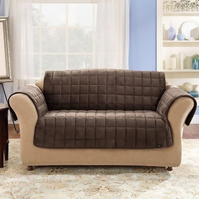 Sure Fit Deluxe Comfort Loveseat Slipcover Brown From Kohl S At