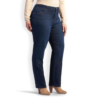 Plus Size Lee Relaxed Straight Leg Jeans Women S Size 16