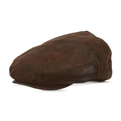 stetson leather ivy cap