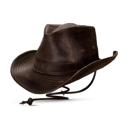 weathered outback hat