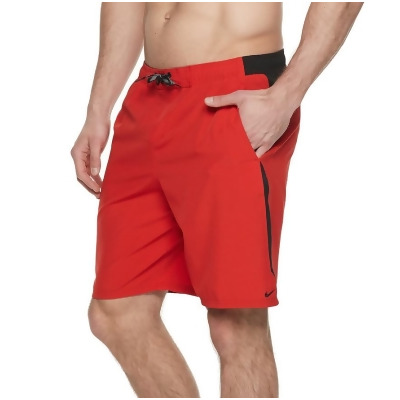 red nike swim trunks