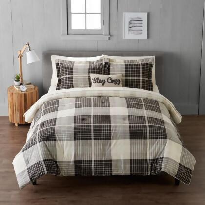 Cuddl Duds Heavyweight Flannel Classic Plaid Comforter Set Lt