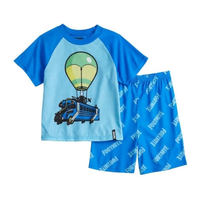 Boys 8-16 Fortnite Battle Bus Top & Shorts Pajama Set, Boy ...