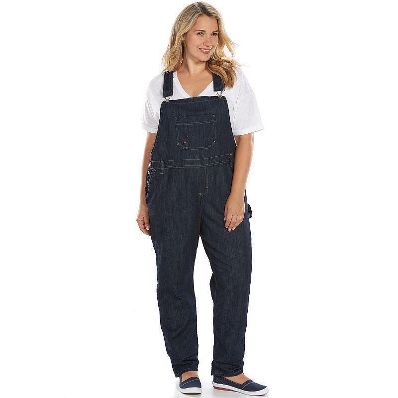 black denim overalls plus size