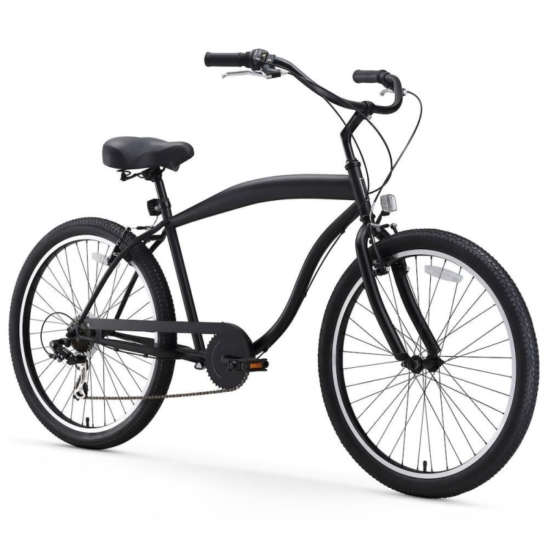 beach cruiser bike black