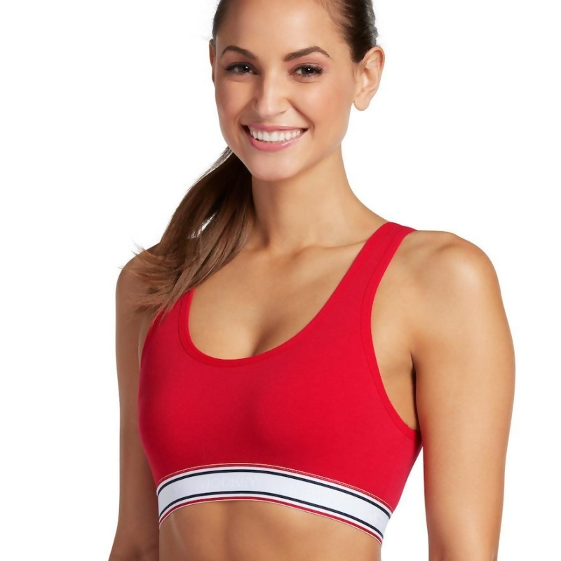 jockey retro stripe bralette