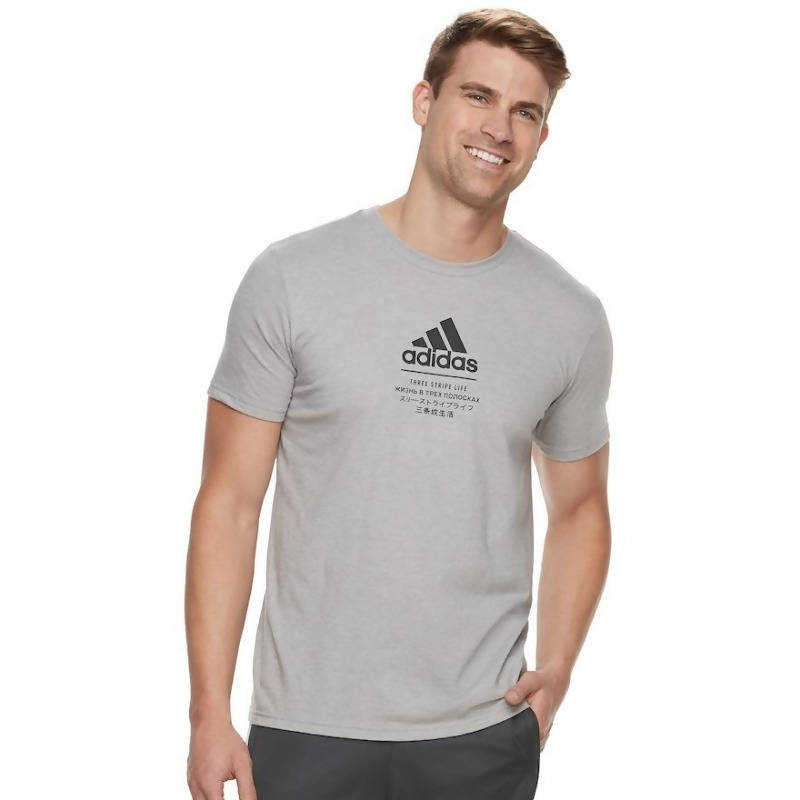 adidas small logo tee