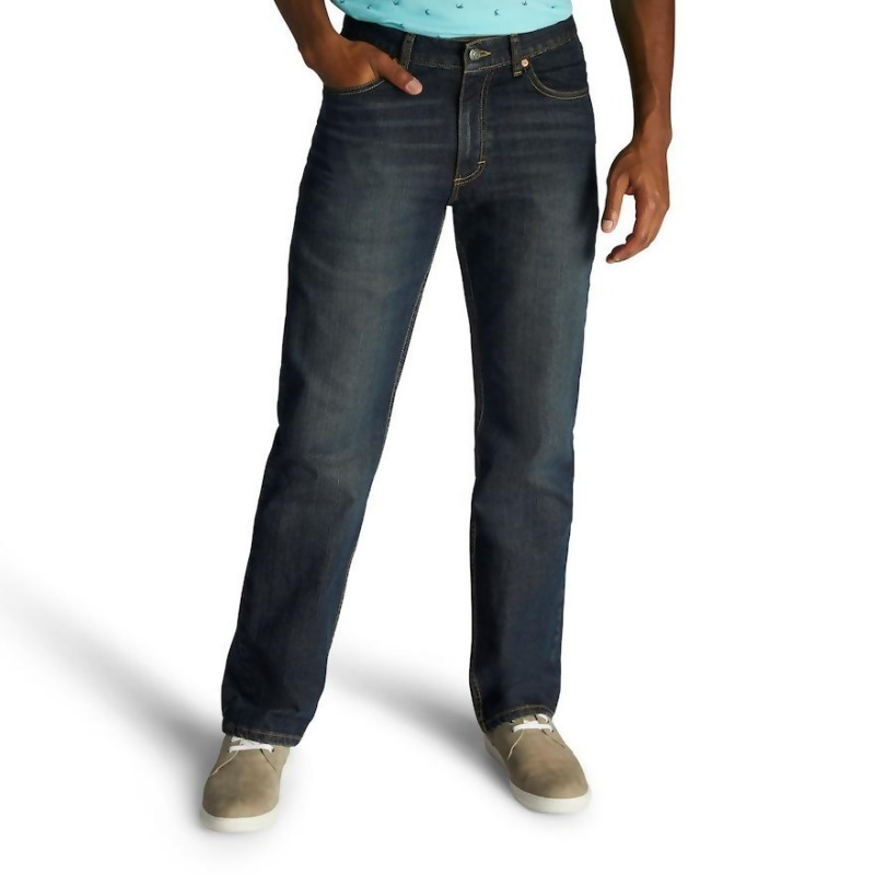 men's lee relaxed fit stretch jeans