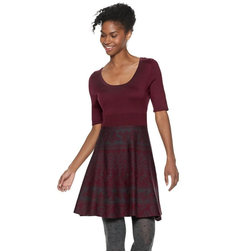 nina leonard sweater dress