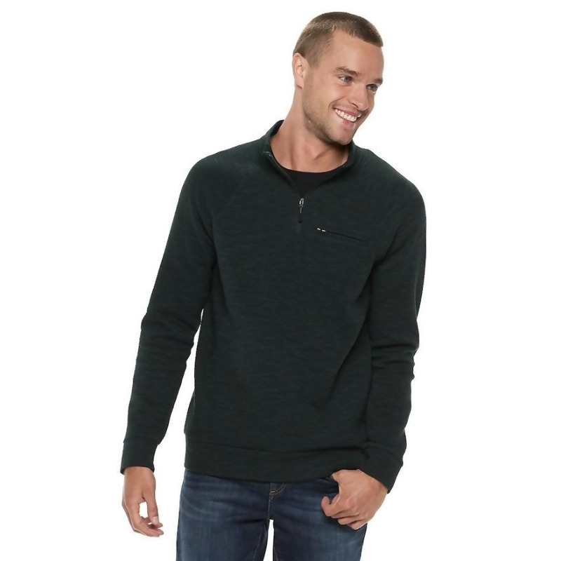 Men S Marc Anthony Slim Fit Quarter Zip Sweater Size Xxl Dark Green From Kohl S At Shop Com